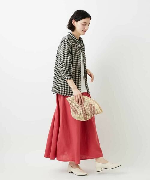 Maison de CINQ / メゾン ドゥ サンク シャツ・ブラウス | [セットアップ対応]リネンコットンギンガムチェックブラウス | 詳細18