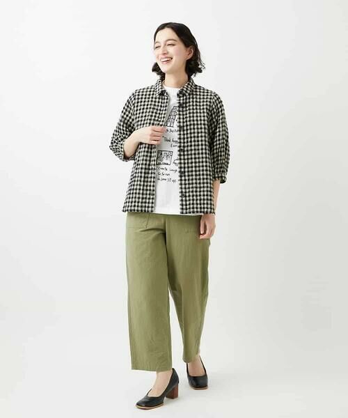 Maison de CINQ / メゾン ドゥ サンク シャツ・ブラウス | [セットアップ対応]リネンコットンギンガムチェックブラウス | 詳細21