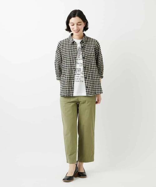 Maison de CINQ / メゾン ドゥ サンク シャツ・ブラウス | [セットアップ対応]リネンコットンギンガムチェックブラウス | 詳細22