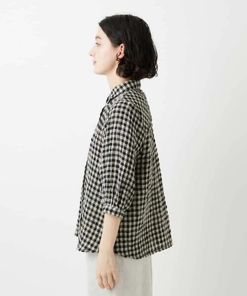 Maison de CINQ / メゾン ドゥ サンク シャツ・ブラウス | [セットアップ対応]リネンコットンギンガムチェックブラウス | 詳細27