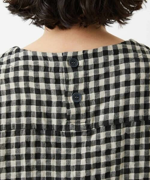 Maison de CINQ / メゾン ドゥ サンク シャツ・ブラウス | [セットアップ対応]リネンコットンギンガムチェックブラウス | 詳細4