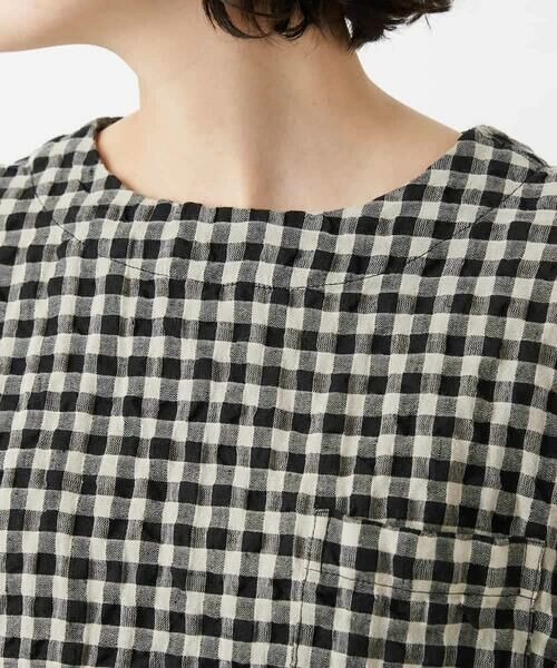 Maison de CINQ / メゾン ドゥ サンク シャツ・ブラウス | [セットアップ対応]リネンコットンギンガムチェックブラウス | 詳細5