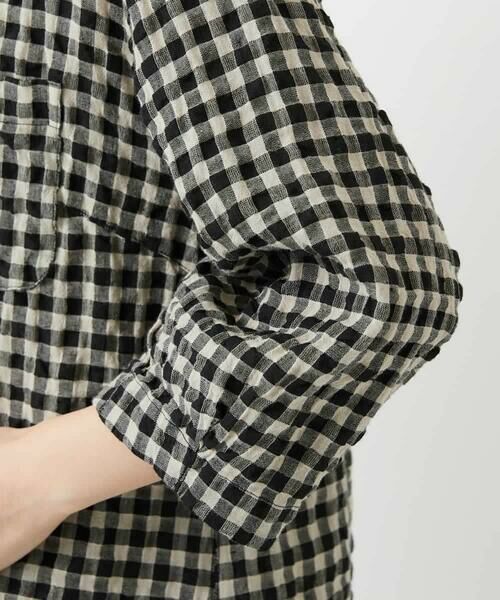 Maison de CINQ / メゾン ドゥ サンク シャツ・ブラウス | [セットアップ対応]リネンコットンギンガムチェックブラウス | 詳細6