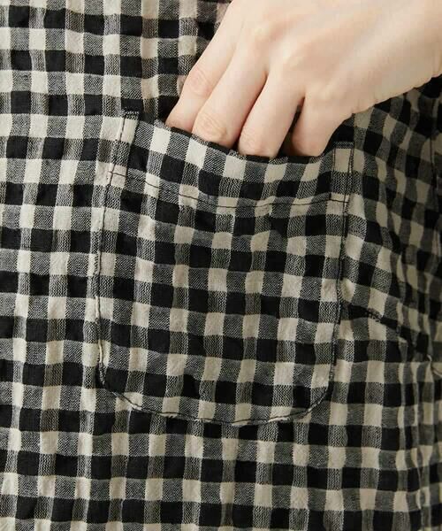Maison de CINQ / メゾン ドゥ サンク シャツ・ブラウス | [セットアップ対応]リネンコットンギンガムチェックブラウス | 詳細8