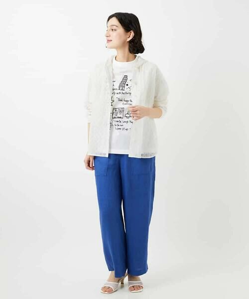 Maison de CINQ / メゾン ドゥ サンク シャツ・ブラウス | 塩縮ダイヤ柄フード襟ブラウス | 詳細9