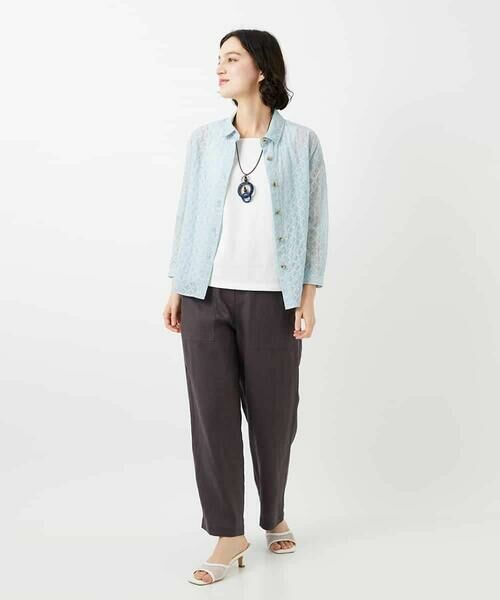 Maison de CINQ / メゾン ドゥ サンク シャツ・ブラウス | 塩縮ダイヤ柄ブラウス | 詳細13