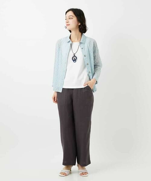 Maison de CINQ / メゾン ドゥ サンク シャツ・ブラウス | 塩縮ダイヤ柄ブラウス | 詳細15