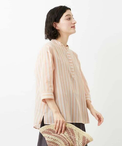 Maison de CINQ / メゾン ドゥ サンク シャツ・ブラウス | シアーストライププルオーバーブラウス | 詳細1