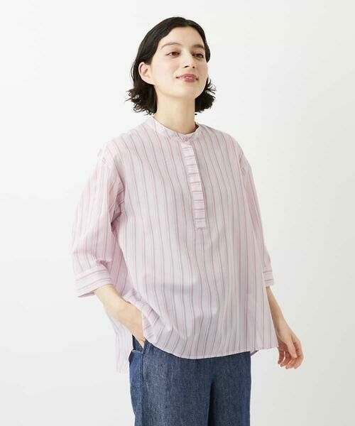 Maison de CINQ / メゾン ドゥ サンク シャツ・ブラウス | シアーストライププルオーバーブラウス | 詳細4