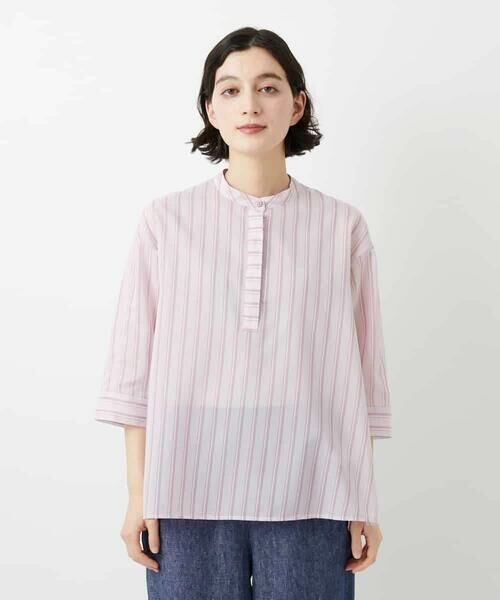 Maison de CINQ / メゾン ドゥ サンク シャツ・ブラウス | シアーストライププルオーバーブラウス | 詳細5