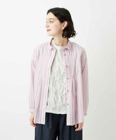 Maison de CINQ / メゾン ドゥ サンク シャツ・ブラウス | シアーストライプ前開きブラウス