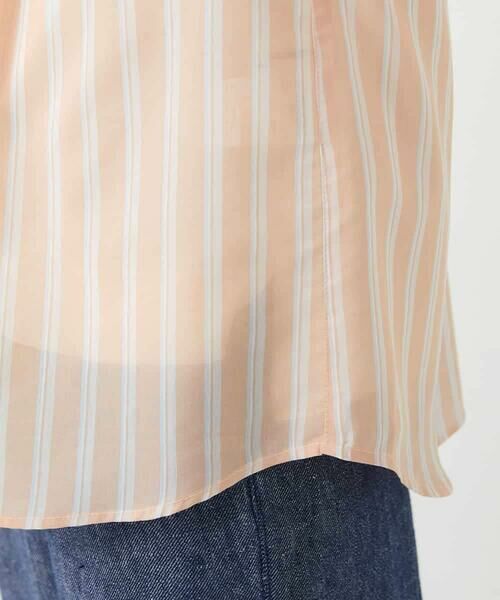 Maison de CINQ / メゾン ドゥ サンク シャツ・ブラウス | シアーストライプ前開きブラウス | 詳細12