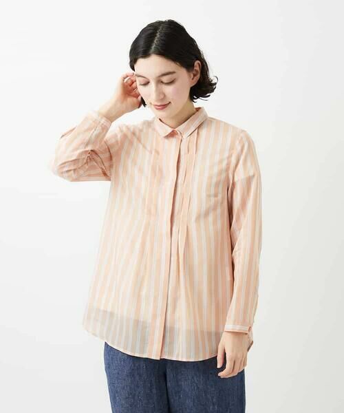Maison de CINQ / メゾン ドゥ サンク シャツ・ブラウス | シアーストライプ前開きブラウス | 詳細6