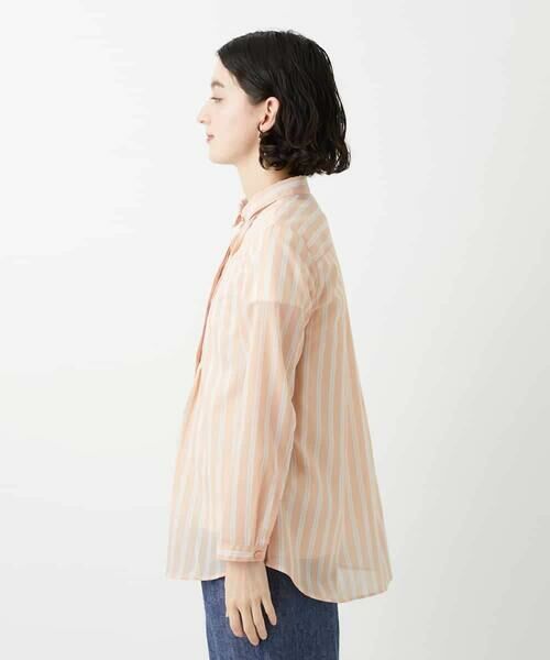 Maison de CINQ / メゾン ドゥ サンク シャツ・ブラウス | シアーストライプ前開きブラウス | 詳細8