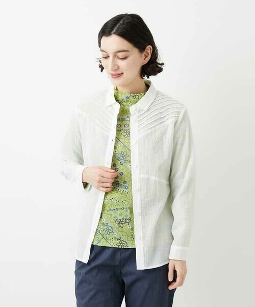 Maison de CINQ / メゾン ドゥ サンク シャツ・ブラウス | ピンタックブラウス | 詳細1