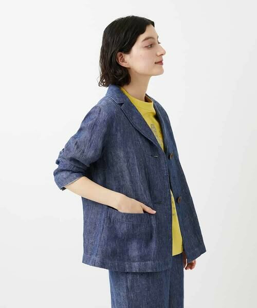 Maison de CINQ / メゾン ドゥ サンク セットアップ | [セットアップ対応]デニム調リネンジャケット | 詳細1