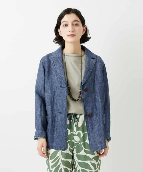 Maison de CINQ / メゾン ドゥ サンク セットアップ | [セットアップ対応]デニム調リネンジャケット | 詳細2