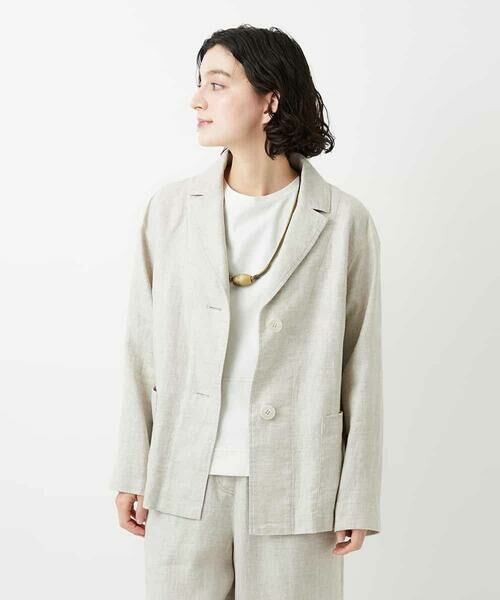 Maison de CINQ / メゾン ドゥ サンク セットアップ | [セットアップ対応]デニム調リネンジャケット | 詳細4