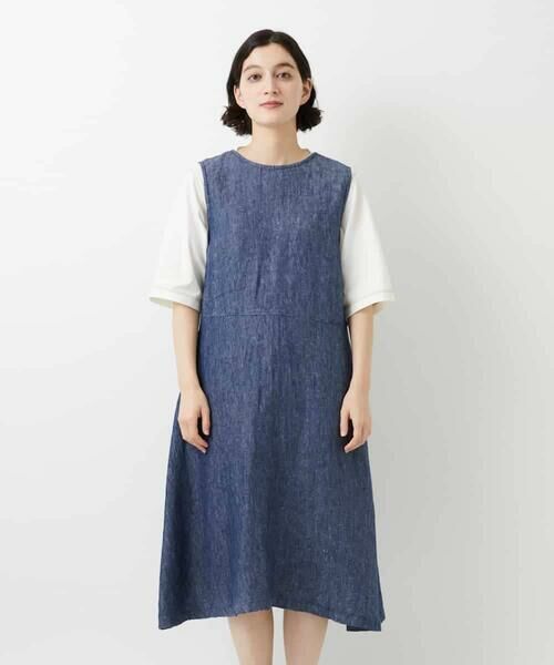 Maison de CINQ / メゾン ドゥ サンク ロング・マキシ丈スカート | デニム調リネンジャンパースカート | 詳細10