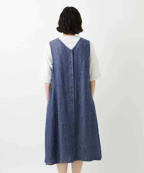 Maison de CINQ / メゾン ドゥ サンク ロング・マキシ丈スカート | デニム調リネンジャンパースカート | 詳細12