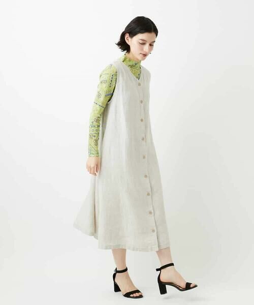 Maison de CINQ / メゾン ドゥ サンク ロング・マキシ丈スカート | デニム調リネンジャンパースカート | 詳細27