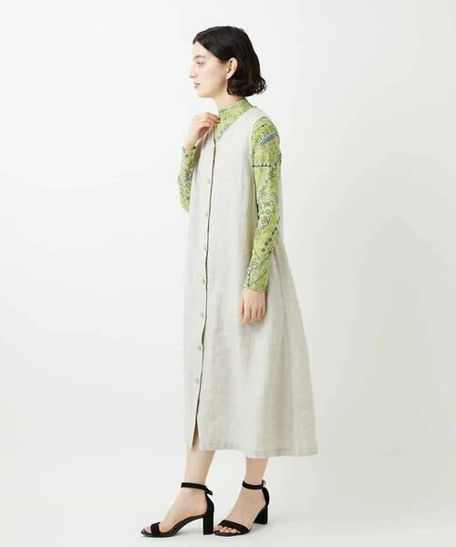 Maison de CINQ / メゾン ドゥ サンク ロング・マキシ丈スカート | デニム調リネンジャンパースカート | 詳細28