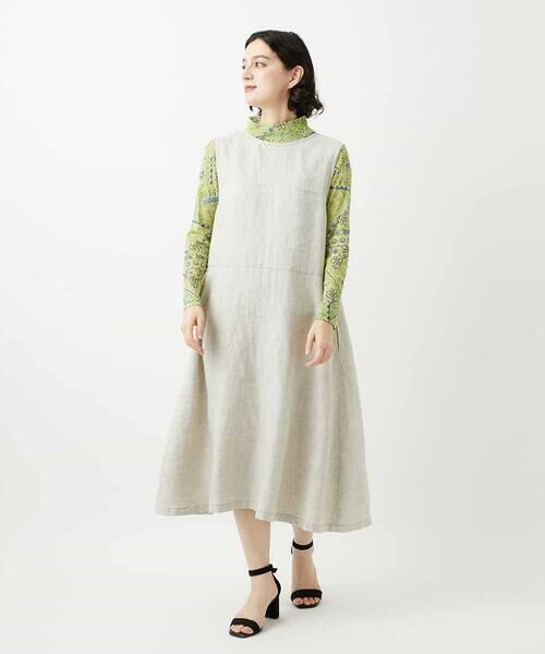 Maison de CINQ / メゾン ドゥ サンク ロング・マキシ丈スカート | デニム調リネンジャンパースカート | 詳細29