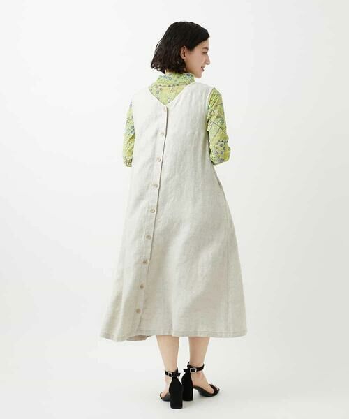 Maison de CINQ / メゾン ドゥ サンク ロング・マキシ丈スカート | デニム調リネンジャンパースカート | 詳細30