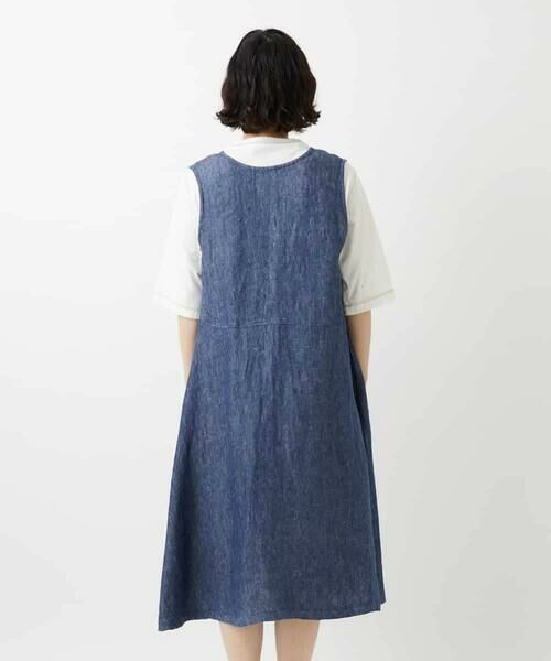Maison de CINQ / メゾン ドゥ サンク ロング・マキシ丈スカート | デニム調リネンジャンパースカート | 詳細4