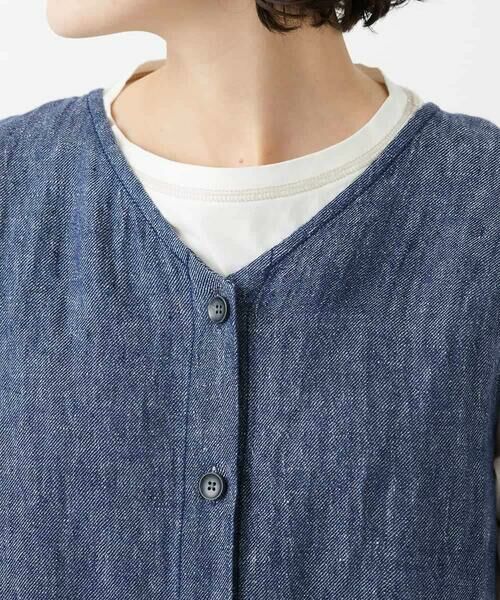 Maison de CINQ / メゾン ドゥ サンク ロング・マキシ丈スカート | デニム調リネンジャンパースカート | 詳細5