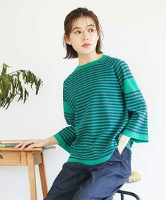 Maison de CINQ / メゾン ドゥ サンク ニット・セーター | ペーパーヤーンボーダーニット