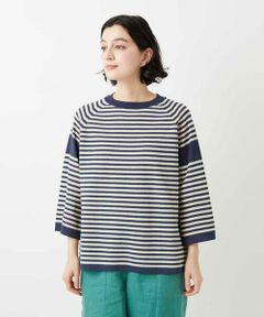 Maison de CINQ / メゾン ドゥ サンク ニット・セーター | ペーパーヤーンボーダーニット