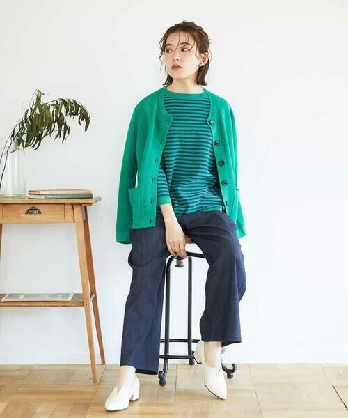 Maison de CINQ / メゾン ドゥ サンク ニット・セーター | ペーパーヤーンボーダーニット | 詳細15