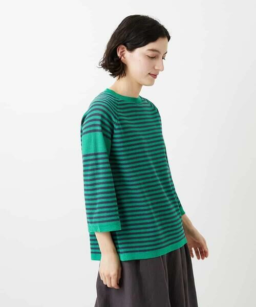 Maison de CINQ / メゾン ドゥ サンク ニット・セーター | ペーパーヤーンボーダーニット | 詳細4