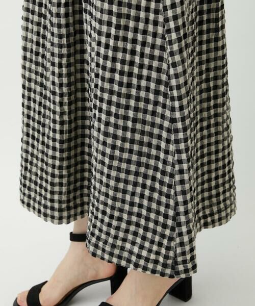 Maison de CINQ / メゾン ドゥ サンク ロング・マキシ丈スカート | [セットアップ対応]リネンコットンギンガムチェックスカート | 詳細8