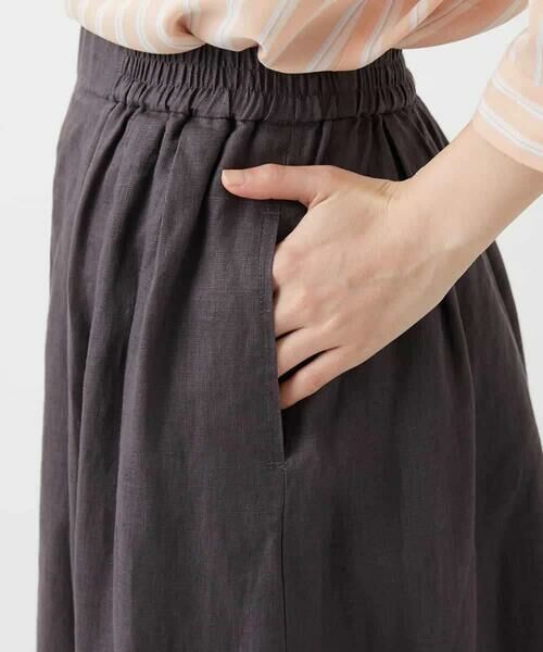 Maison de CINQ / メゾン ドゥ サンク ロング・マキシ丈スカート | カラーリネン製品洗いスカート | 詳細10