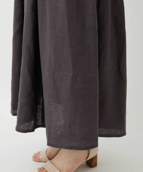 Maison de CINQ / メゾン ドゥ サンク ロング・マキシ丈スカート | カラーリネン製品洗いスカート | 詳細11