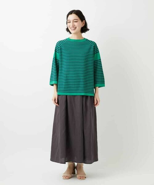 Maison de CINQ / メゾン ドゥ サンク ロング・マキシ丈スカート | カラーリネン製品洗いスカート | 詳細15