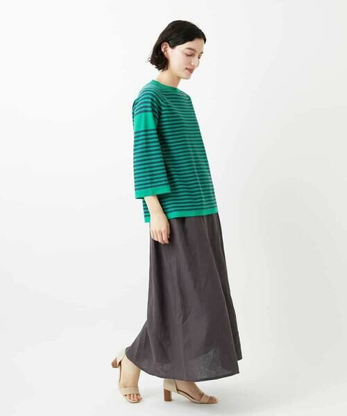 Maison de CINQ / メゾン ドゥ サンク ロング・マキシ丈スカート | カラーリネン製品洗いスカート | 詳細16