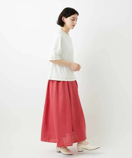 Maison de CINQ / メゾン ドゥ サンク ロング・マキシ丈スカート | カラーリネン製品洗いスカート | 詳細26