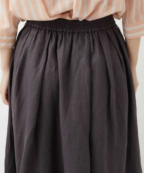 Maison de CINQ / メゾン ドゥ サンク ロング・マキシ丈スカート | カラーリネン製品洗いスカート | 詳細8
