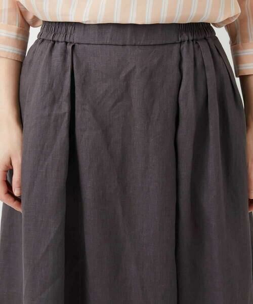 Maison de CINQ / メゾン ドゥ サンク ロング・マキシ丈スカート | カラーリネン製品洗いスカート | 詳細9