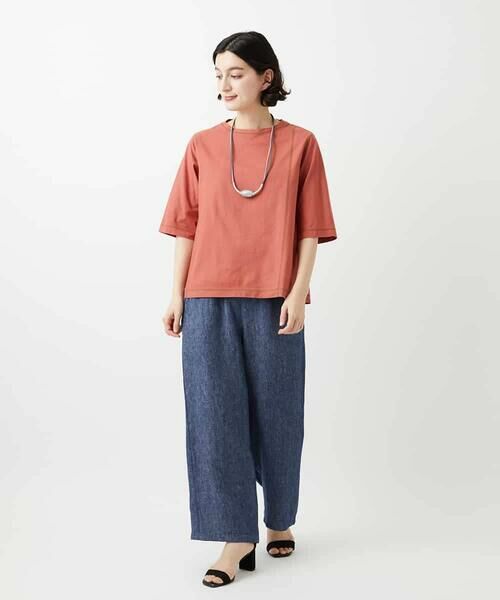 Maison de CINQ / メゾン ドゥ サンク カットソー | クールローレルスカイコットTシャツ | 詳細1