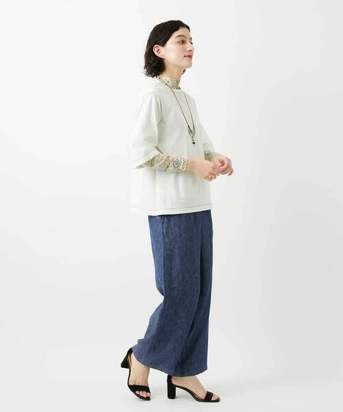 Maison de CINQ / メゾン ドゥ サンク カットソー | クールローレルスカイコットTシャツ | 詳細21