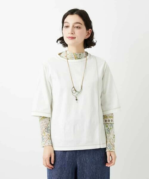 Maison de CINQ / メゾン ドゥ サンク カットソー | クールローレルスカイコットTシャツ | 詳細23