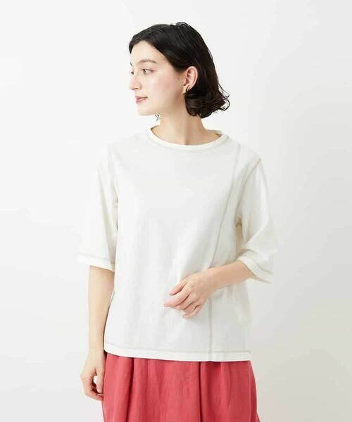 Maison de CINQ / メゾン ドゥ サンク カットソー | クールローレルスカイコットTシャツ | 詳細24