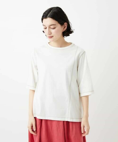 Maison de CINQ / メゾン ドゥ サンク カットソー | クールローレルスカイコットTシャツ | 詳細25