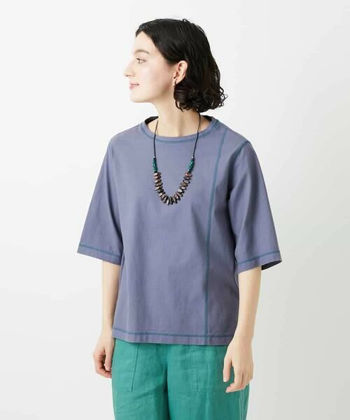 Maison de CINQ / メゾン ドゥ サンク カットソー | クールローレルスカイコットTシャツ | 詳細26