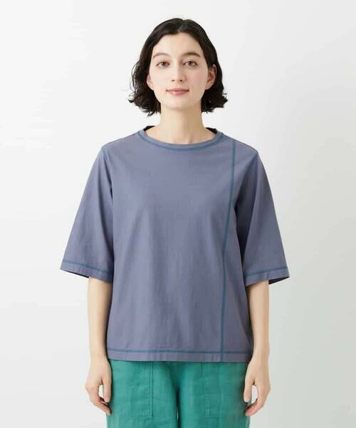 Maison de CINQ / メゾン ドゥ サンク カットソー | クールローレルスカイコットTシャツ | 詳細27