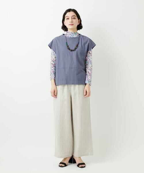 Maison de CINQ / メゾン ドゥ サンク カットソー | クールローレルスリーブレスカットソー | 詳細21